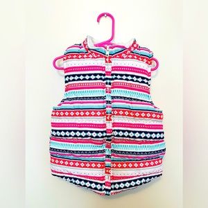 Gymboree Girl's Patterned Puffer Vest - S